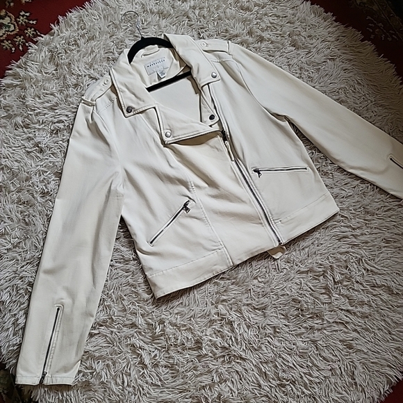 Marrakech Motorcycle Jacket Moto Cream - XL Extra Large. MSRP $158 - Picture 2 of 13